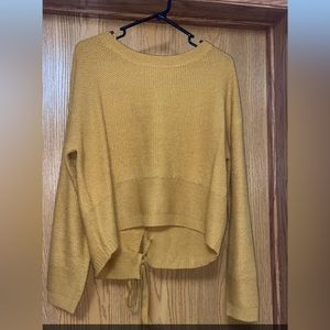 Yellow fashion nova sweater size large